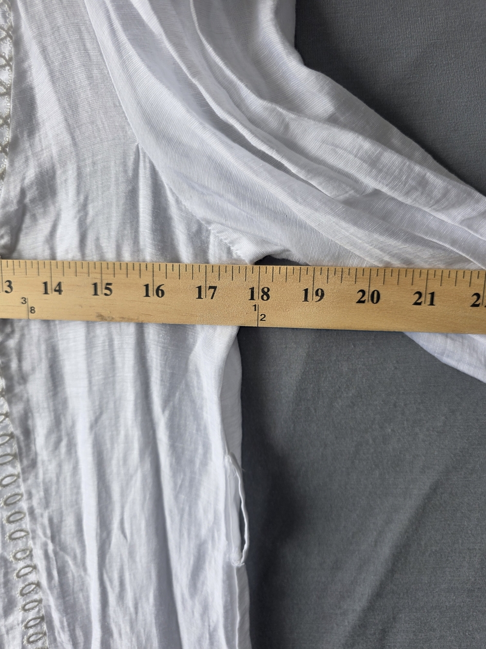 Ina White Victorian-Inspired Maxi Dress with Lace Trim - Picture 7 of 7